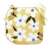 4 GALETTES 38X38X1.8CM MICROFIBRE IMPRIMEE DARCY JAUNE