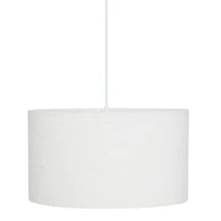ABAT JOUR BOUCLETTE BELINE BLANC D.40CM