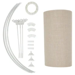 ABAT JOUR LIN BELINE BEIGE D.30CM