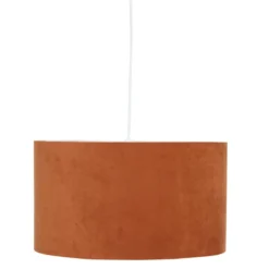 ABAT JOUR VELOURS BELINE TERRACOTTA D.40CM