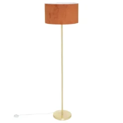 ABAT JOUR VELOURS BELINE TERRACOTTA D.40CM