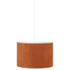 ABAT JOUR VELOURS BELINE TERRACOTTA D.30CM