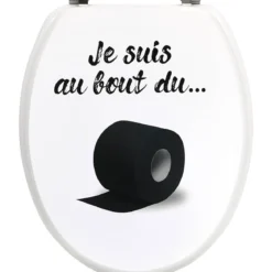 ABATTANT WC 18 POUCES ATTACHES ACIER INOXYDABLE BOUT ROULEAU