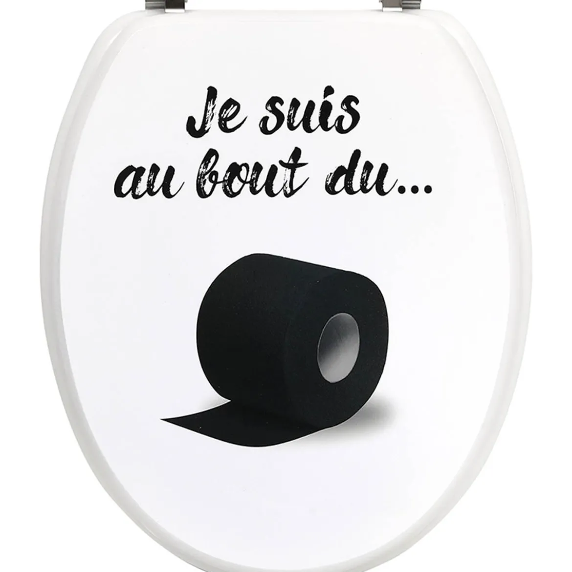 ABATTANT WC 18 POUCES ATTACHES ACIER INOXYDABLE BOUT ROULEAU