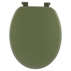 ABATTANT WC 18 POUCES ATTACHES PLASTIQUES KAKI MAT