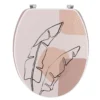 ABATTANT WC 18 POUCES ATTACHES ACIER INOXYDABLE PLUMA