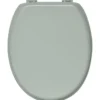 ABATTANT WC 18 POUCES ATTACHES PLASTIQUES VERT AMANDE