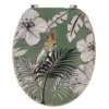ABATTANT WC 18 POUCES COUVERCLE DESIGN IMPRIMEE JUNGLE KAKI