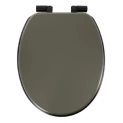 ABATTANT WC ASSISE NOIRE ATTACHES KAKI NOIR