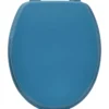 ABATTANT WC MDF 18 POUCES ATTACHES PLASTIQUES BLEU CANARD