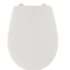 ABATTANT WC PLASTIQUE 18 POUCES ATTACHES PLASTIQUES BLANC