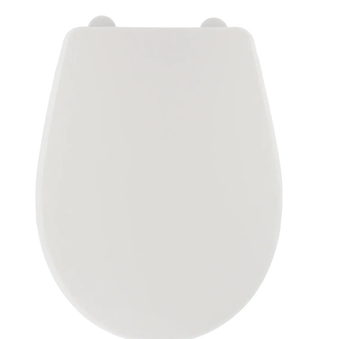 ABATTANT WC PLASTIQUE 18 POUCES ATTACHES PLASTIQUES BLANC