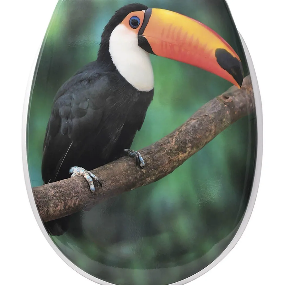 ABATTANT WC THERMODUR 18 POUCES FREIN DE CHUTE TOUCAN