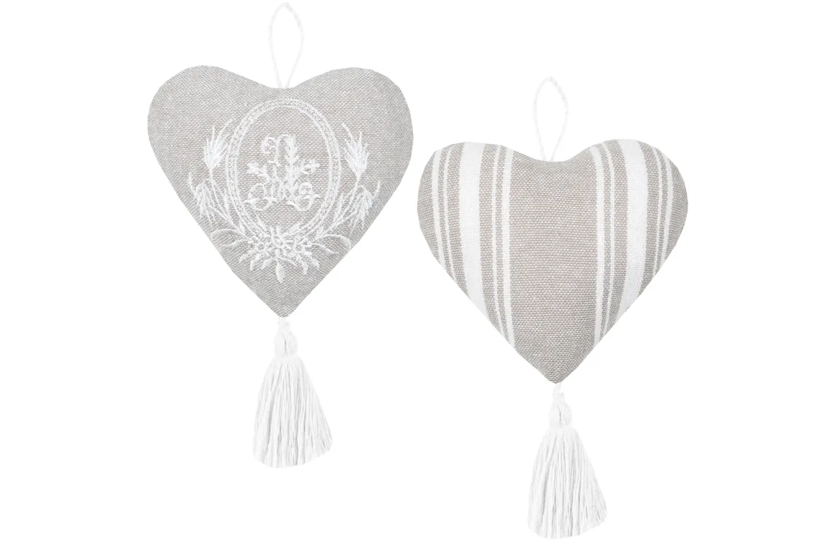 ADELAIDE COEUR A SUSPENDRE 10CM NATUREL