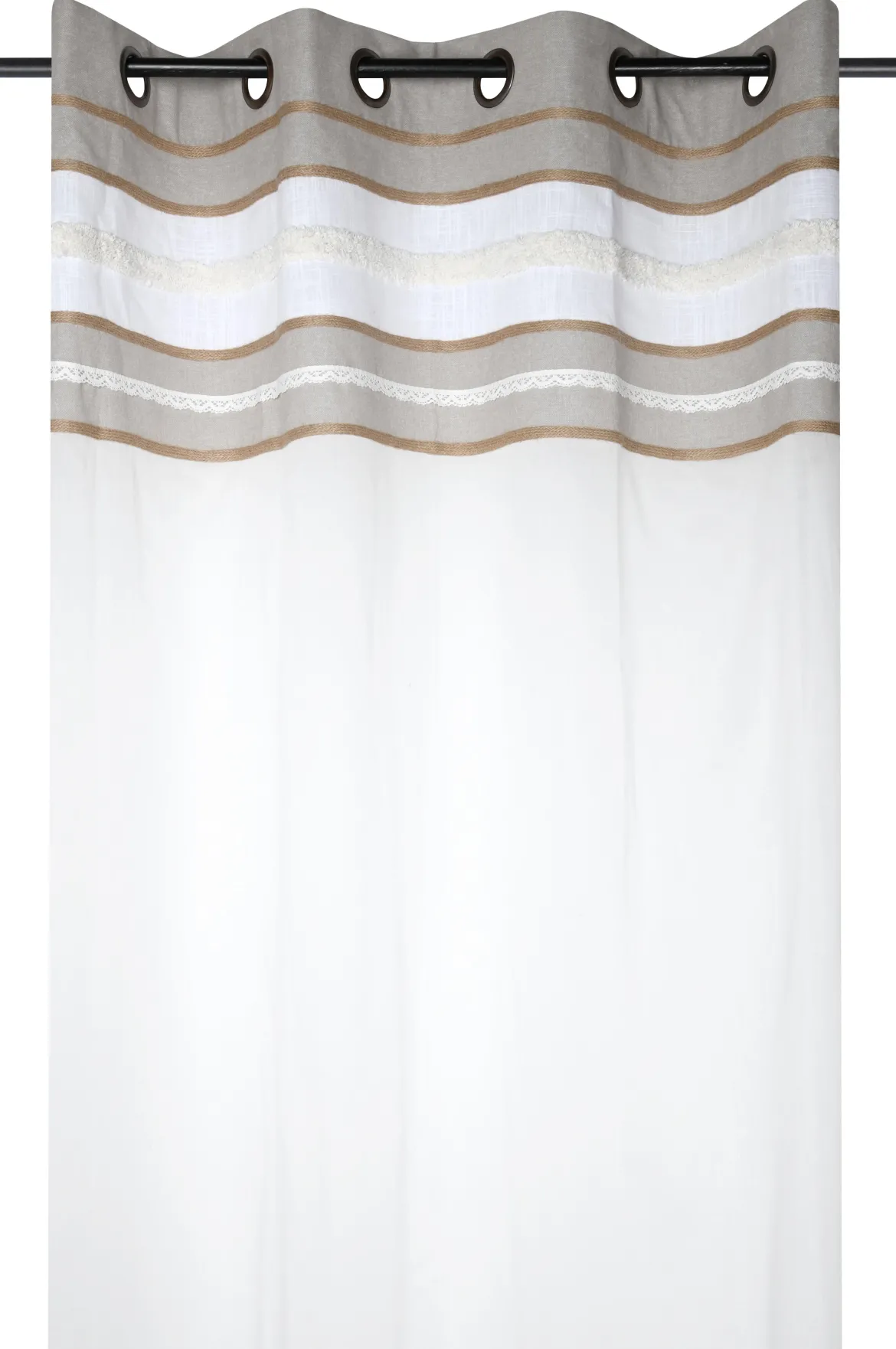 ADELAIDE VOILE 140X260CM OEILLETS NATUREL
