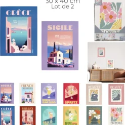 AFFICHE DECO X2 30X40CM