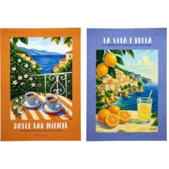 AFFICHE DECO X2 50X70CM DOLCE VITA