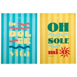 AFFICHE DECO X2 50X70CM DOLCE VITA