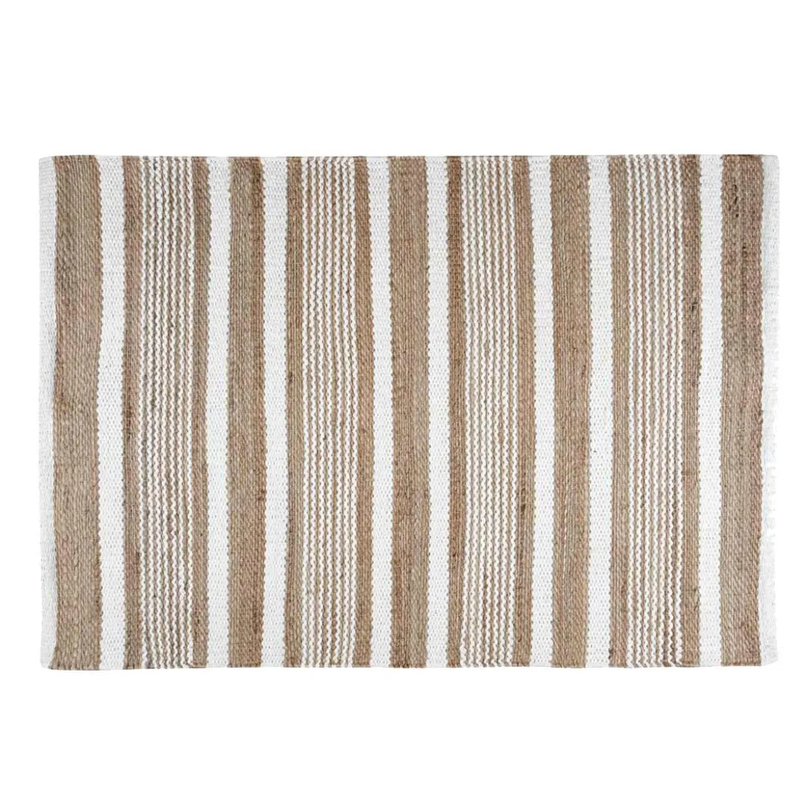 ALDABRA TAPIS 60X90CM BLANC JUTE