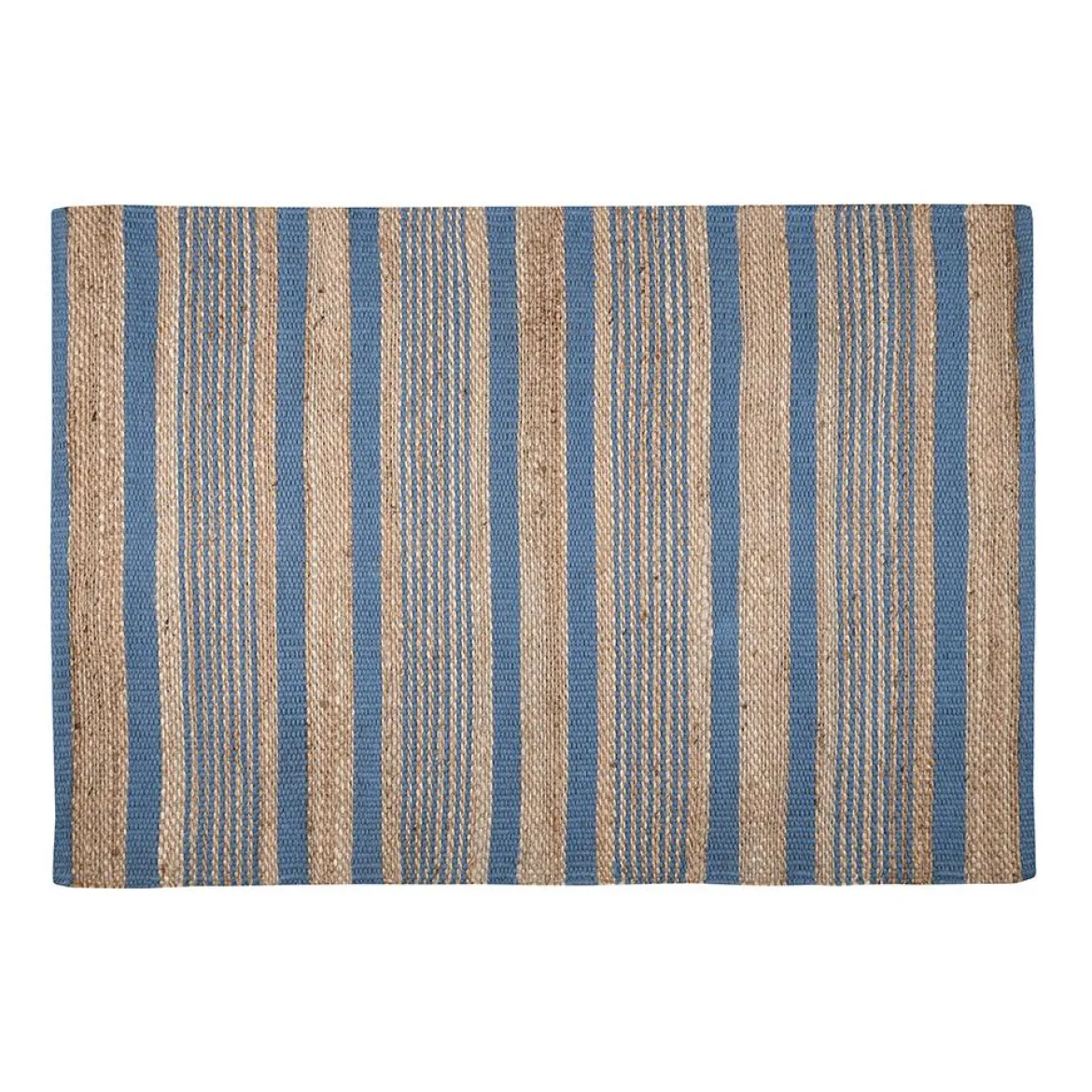 ALDABRA TAPIS 60X90CM BLEU JUTE
