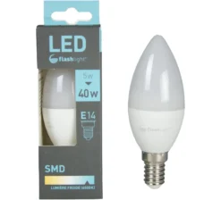AMPOULE LED BLANC FROID BOUGIE E14 5W