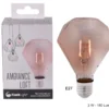 AMPOULE LED DIAMANT AMBREE E27 2W