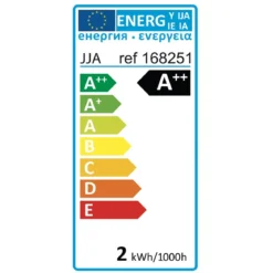AMPOULE LED DROITE AMBRE E14 A48 2W