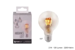 AMPOULE LED FLEX G80 AMBREE E27 4W