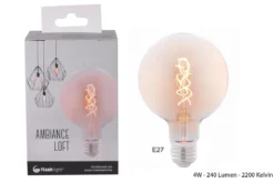 AMPOULE LED FLEX G125 AMBREE E27 4W