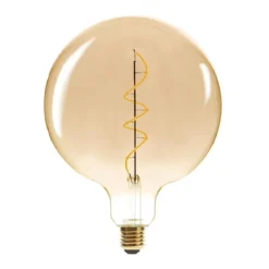 AMPOULE LED GLOBE AMBREE FILAMENT TORSADE E27