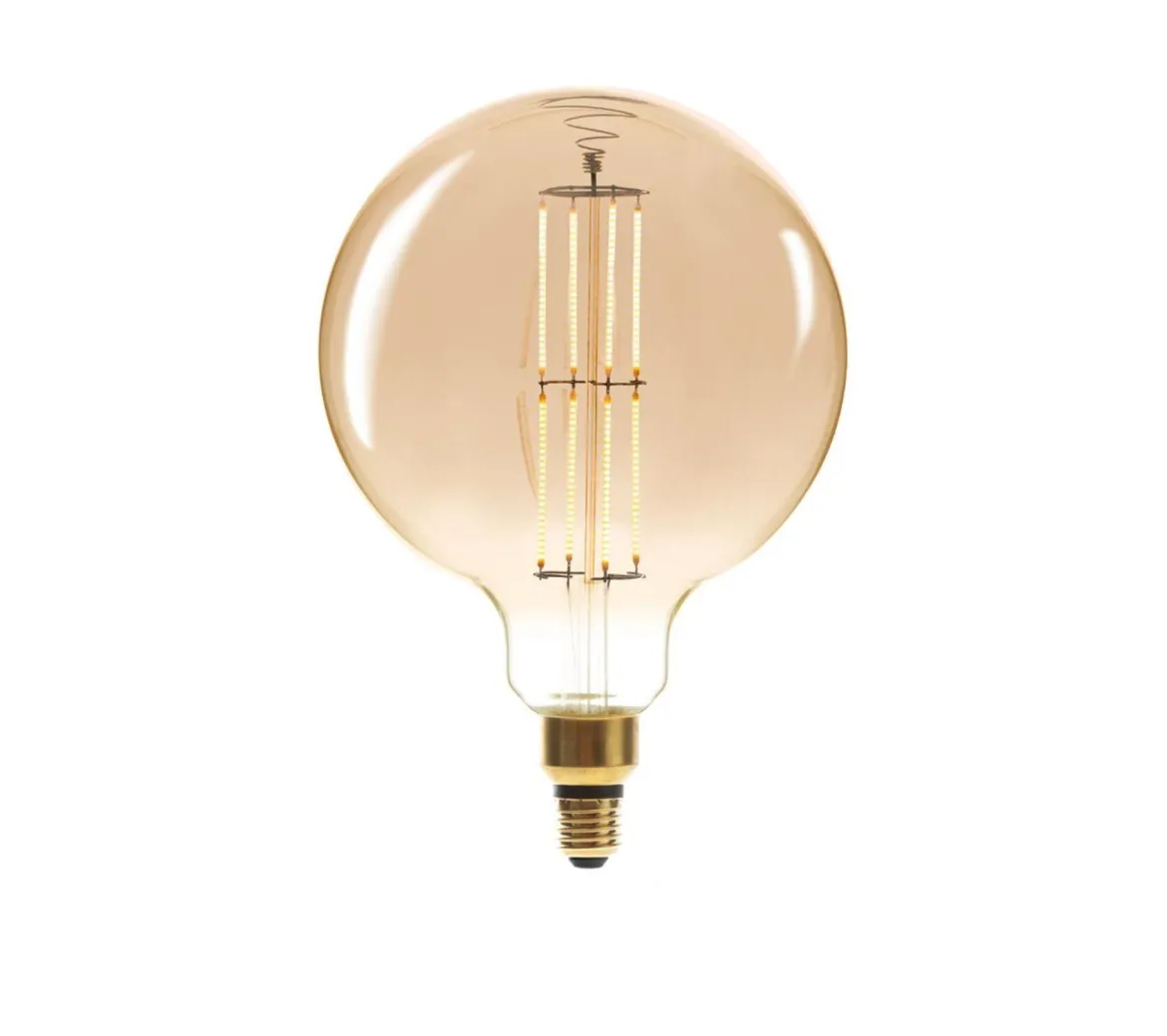 AMPOULE LED GLOBE AMBREE FILAMENT DROIT E27