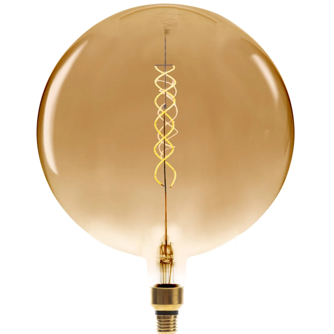 AMPOULE LED GLOBE AMBREE FILAMENT TORSADE E27