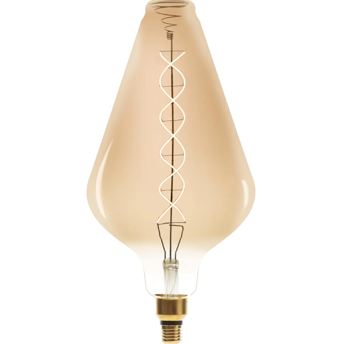 AMPOULE LED PYRAMIDE AMBREE FILAMENT TORSADE E27