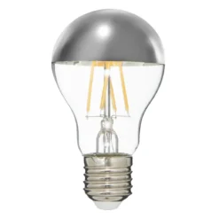 AMPOULE LED STANDARD A60 FILAMENT DROIT TRANSPARENT ARGENT