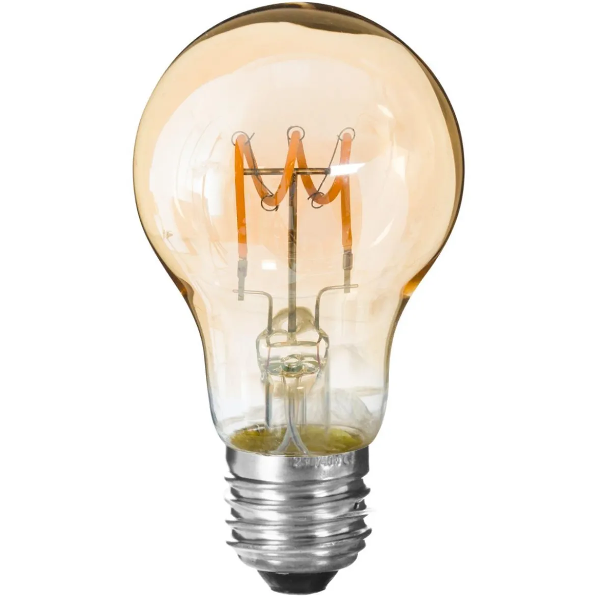 AMPOULE LED TORSADEE AMBRE A60 4W