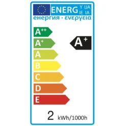 AMPOULE LED TORSADEE AMBRE G95 4W
