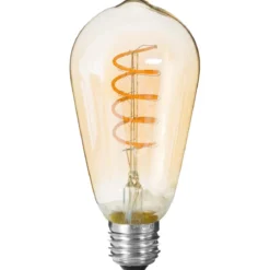 AMPOULE LED TORSADEE AMBRE ST64 4W