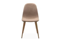 ANYA CHAISE BEIGE ET PIEDS BOIS