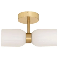 APPLIQUE X2 VERRE RIO BLANC H.26.5CM