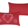 ARLY COUSSIN 30X50CM ROUGE LAINE