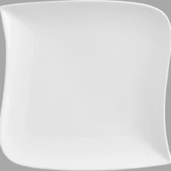 ASSIETTE A DESSERT CARREE VAGUE BLANC 21CM