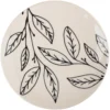 ASSIETTE A DESSERT FLEUR GRES DECOREE FORME COUPE 19CM