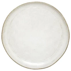ASSIETTE A DESSERT FLOWER GRIS 22CM