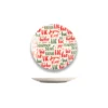 ASSIETTE A DESSERT PORCELAINE SANTA VIBES 20CM