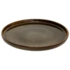 ASSIETTE A DESSERT TERRE INCONNUE MARRON 21CM