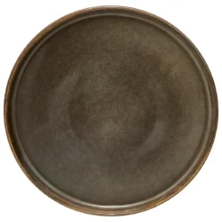 ASSIETTE A DESSERT TERRE INCONNUE MARRON 21CM