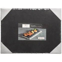 ASSIETTE ARDOISE 24X32CM