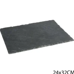 ASSIETTE ARDOISE 24X32CM