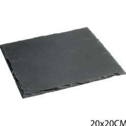 ASSIETTE ARDOISE 20X20CM
