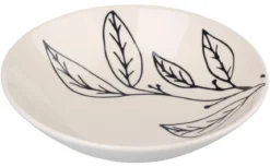 ASSIETTE A SOUPE FLEUR GRES DECOREE FORME COUPE 20CM